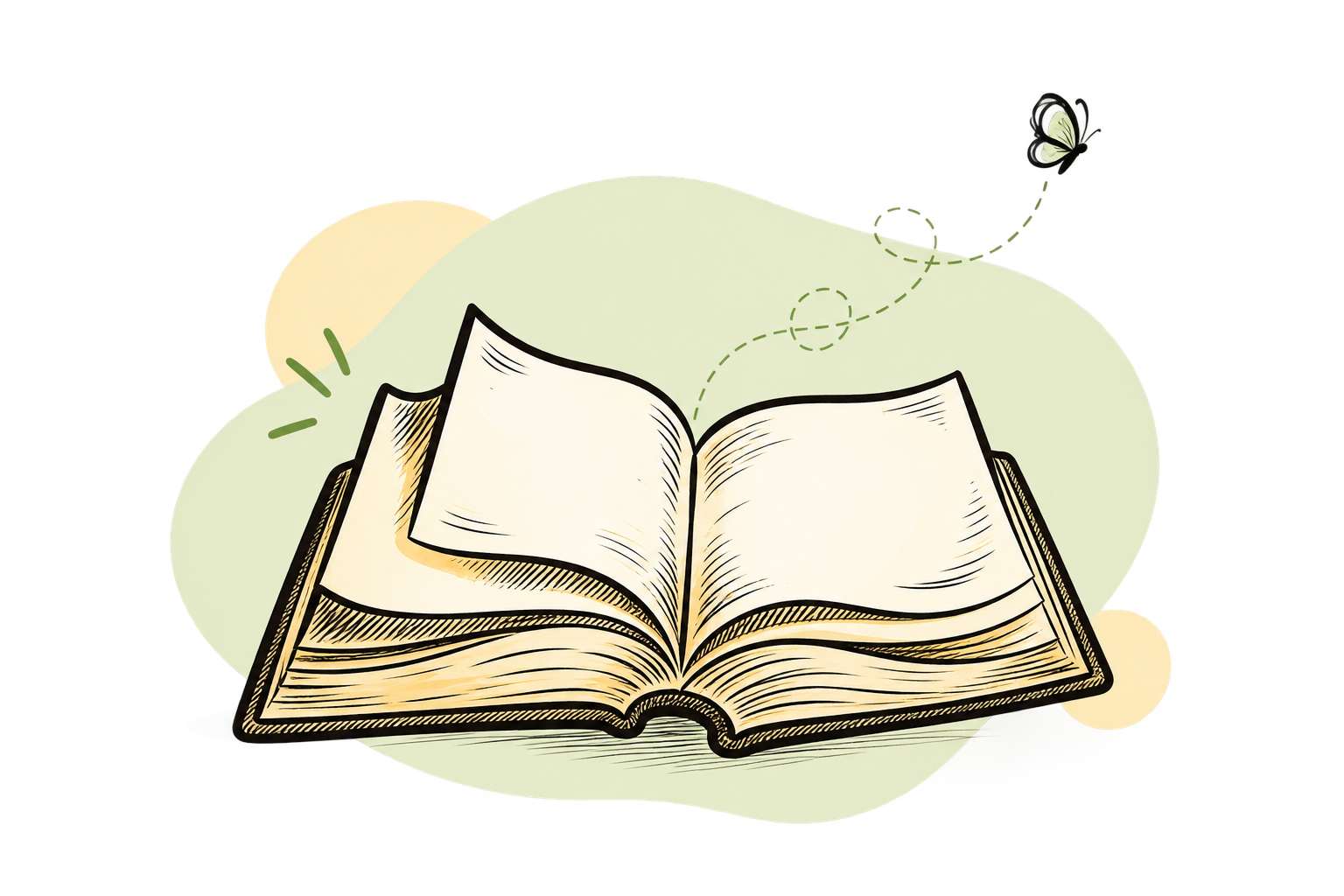 Open book illustration representing Book Roots Press and its publishing mission